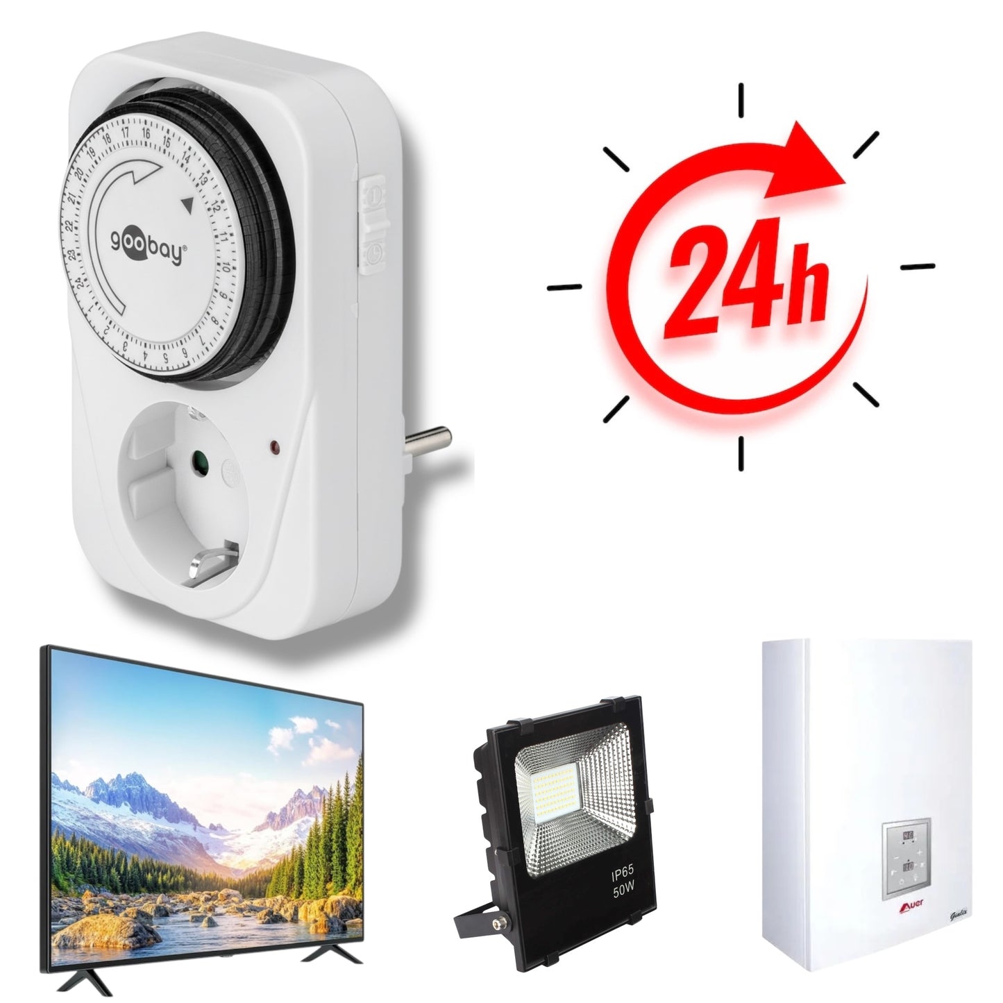 Programmateur Prise 220V Journalier 24H