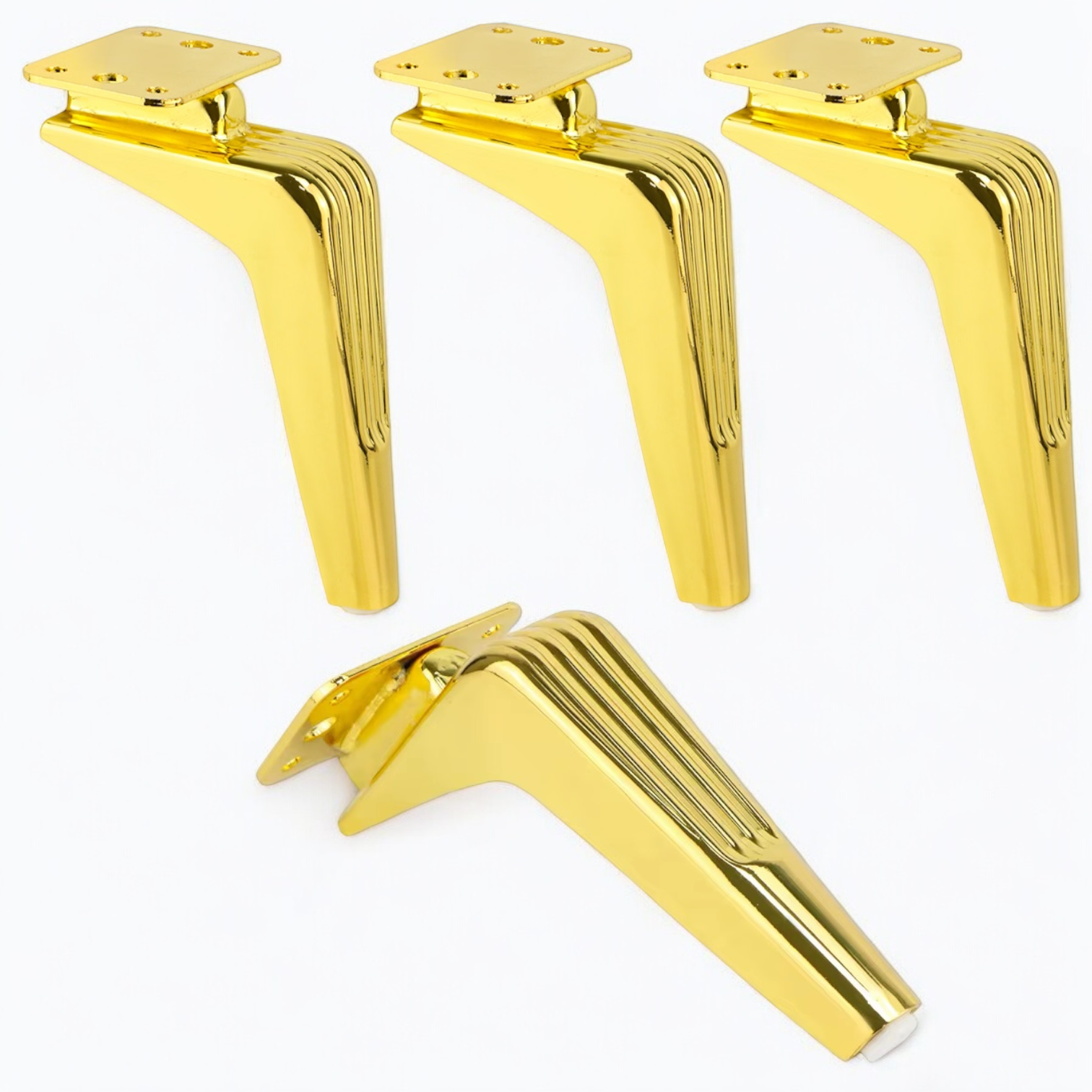 Pied de meuble en metal SABOT DORE H150mm N265-B (4pcs) - SQES