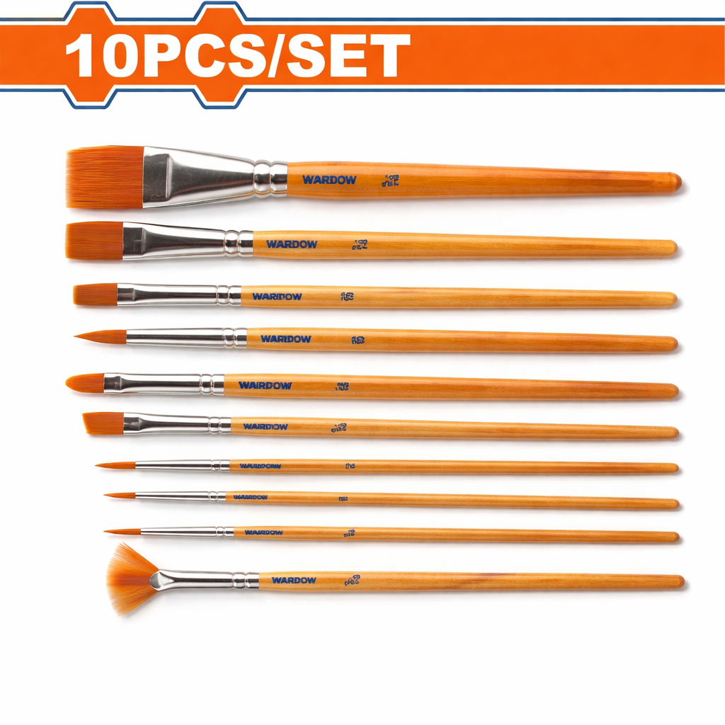 Pinceaux a filet - Pour Artiste - 10 pcs