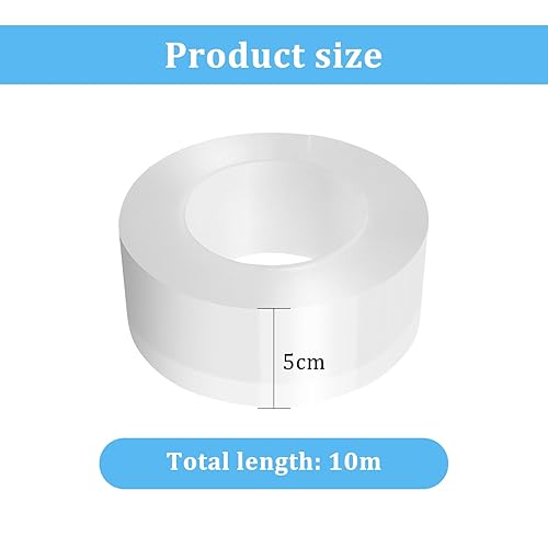 Ruban d'Étanchéité Transparent pour Fenêtre 10m x 5cm