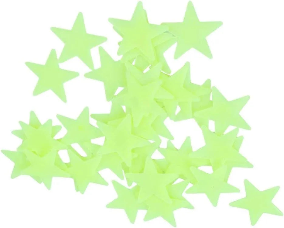 Etoiles lumineux fluorescent - Étoiles phosphorescentes - 36 autocollantes - SQES