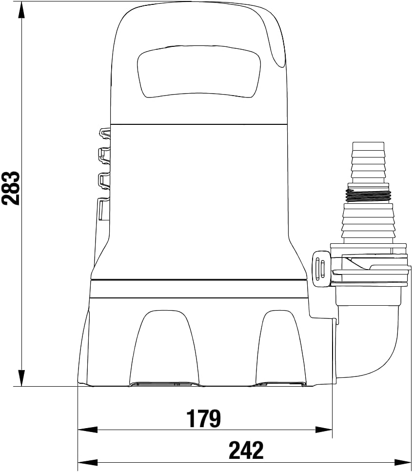 Pompe d'Évacuation pour Eaux Claires 9000 GARDENA