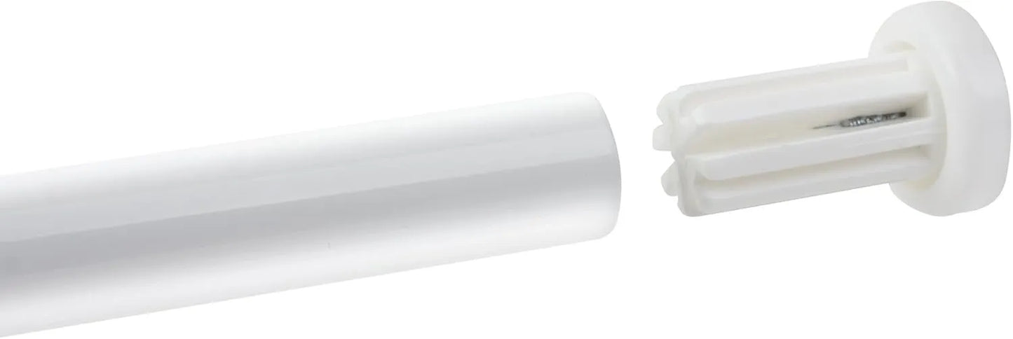 Barre de douche d'angle Tringle universelle Aluminium Blanc 90cmx90cm - SQES