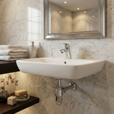 Siphon Lavabo Laiton Rond Chrome 3035 Fabia