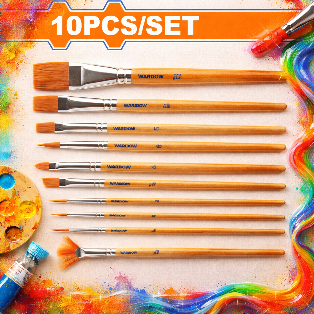 Pinceaux a filet - Pour Artiste - 10 pcs