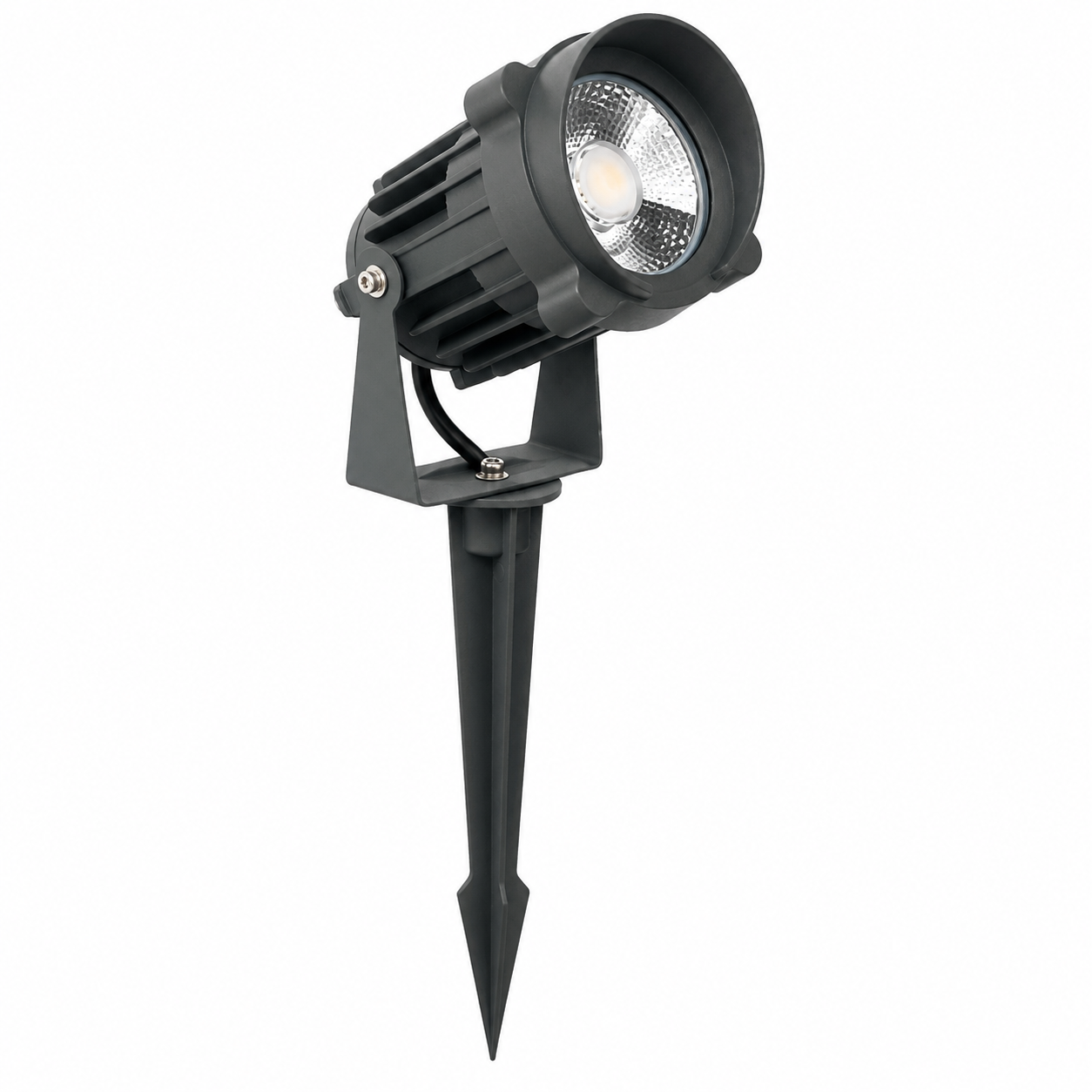 Projecteur LED de Jardin sur Piquet FOMSI HS300-331 – 25W COB IP65 – 3000K