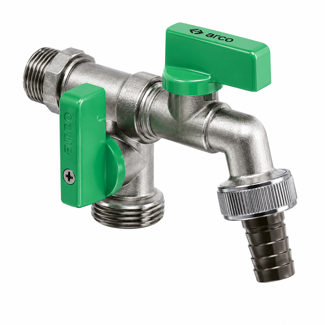 Robinet sphérique double sortie 1/2–3/4 R472 ARCO 866ROB472