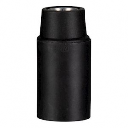 Douille Lisse E14 Noire - Support Ampoule Petit Culot