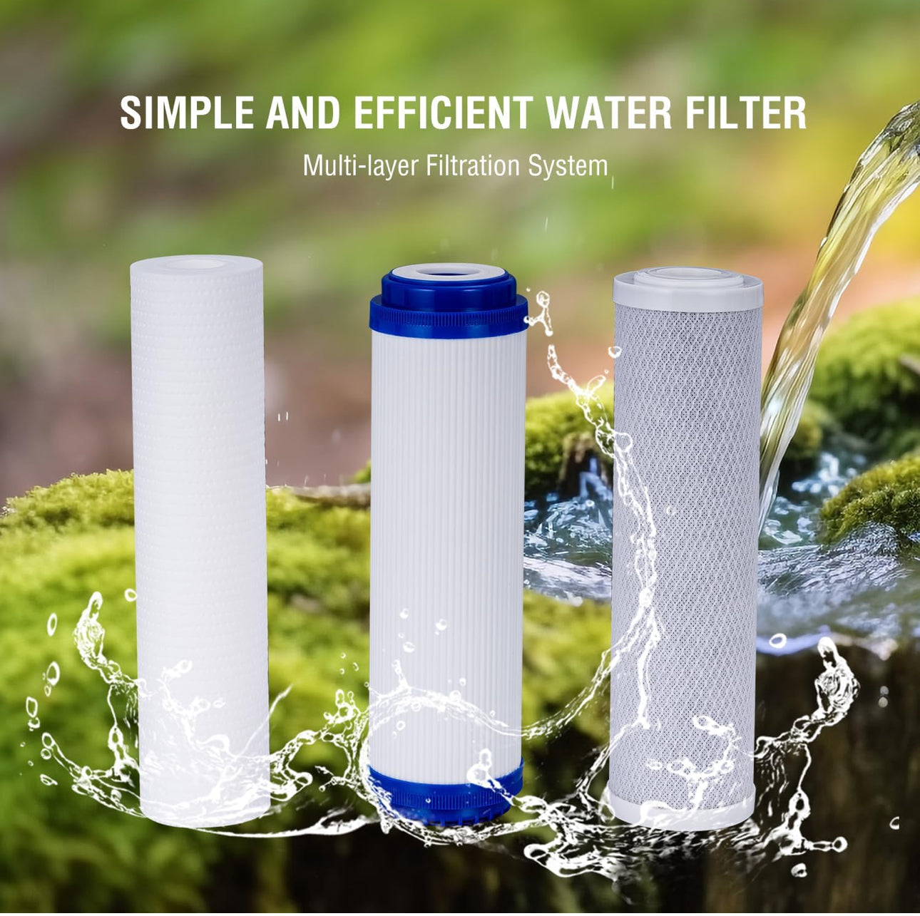 Kit de 3 filtres à eau pour osmoseur - SQES