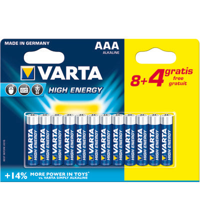 VARTA Pile LongLife Power LR03 BP8+4 High Energy