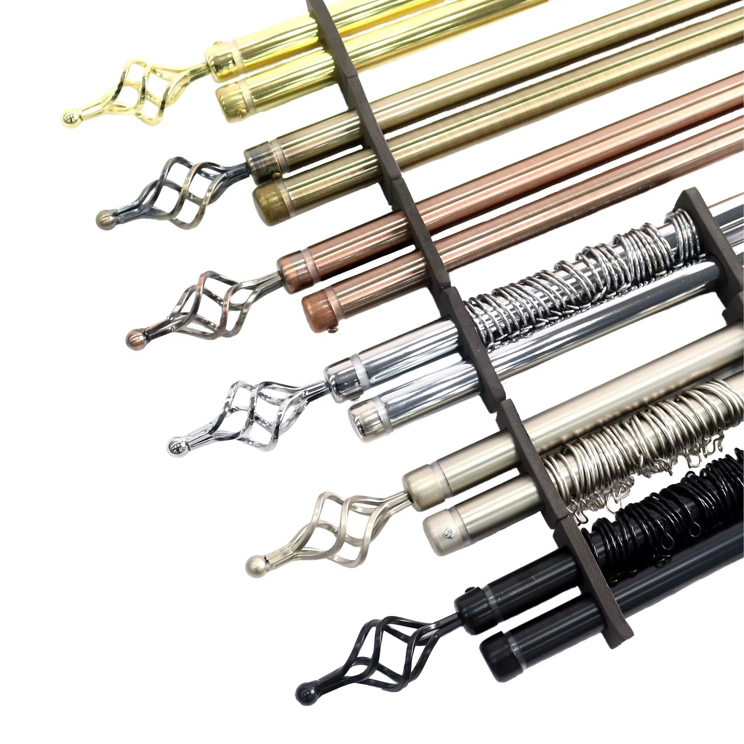 Tringle Extensible pour Rideau en Acier – Ø25 mm - Chrome - SQES