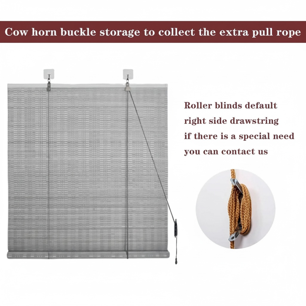 Rideau Roulant PVC Gris Clair 120cm x 1,80m