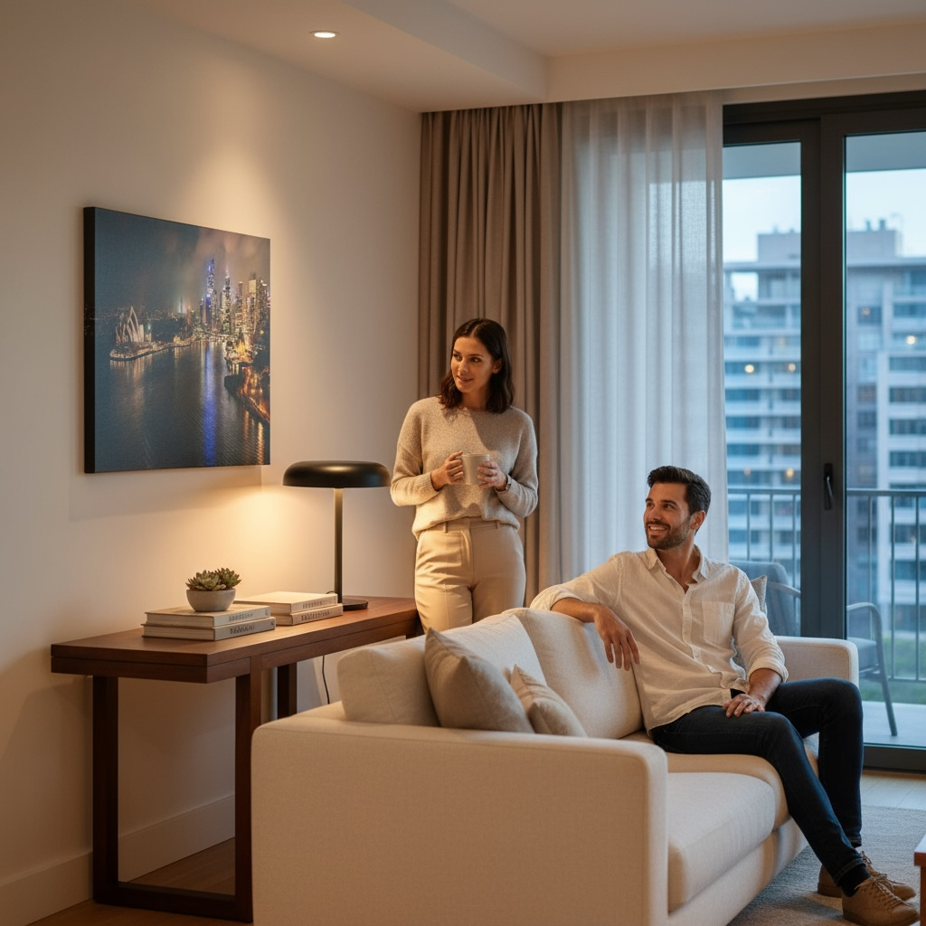 Tableau Lumineux LED Opéra de Sydney 50x70cm