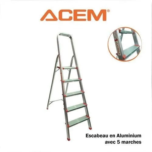 Escabeau ACEM en Aluminium 5 Marches - SQES