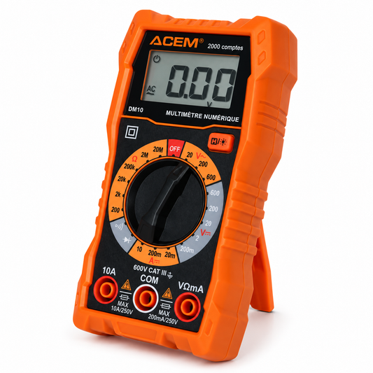 Multimètre numérique ACEM DM10 600 V – 2000 comptes