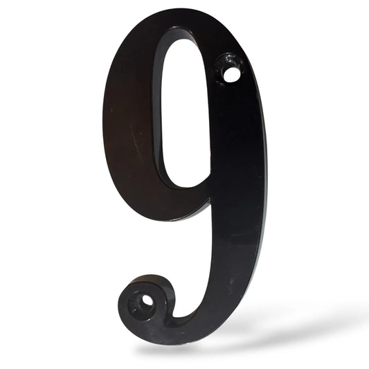 Numéro 9 de maison en plastique Noir - SQES