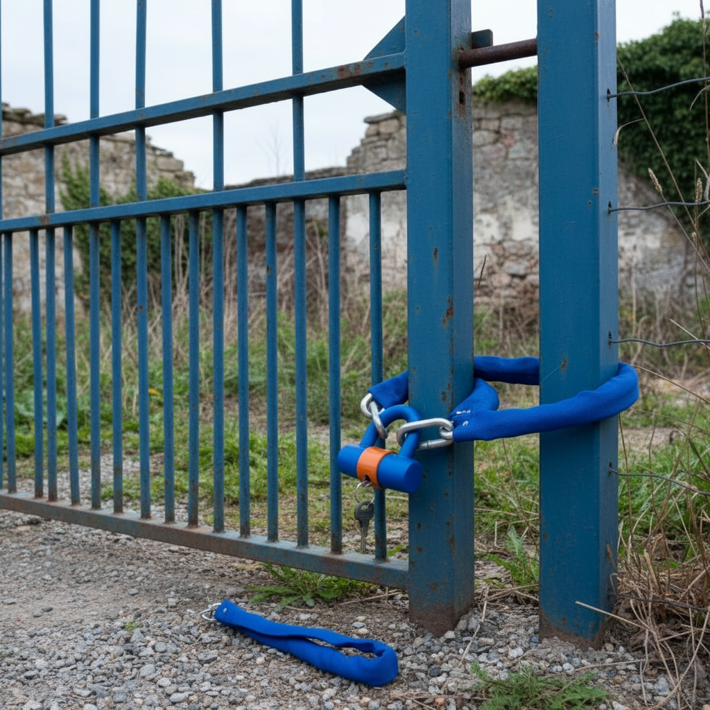 WADFOW Antivol vélo 9×900 WBK4194, chaîne acier A3 Ø 9,4 mm, 900 mm