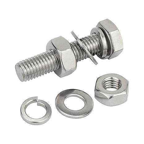 12 Combinaison de boulon, écrou, rondelle plat