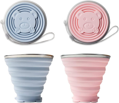 Tasse de Voyage Pliable de qualité Alimentaire Pratique 270 Ml