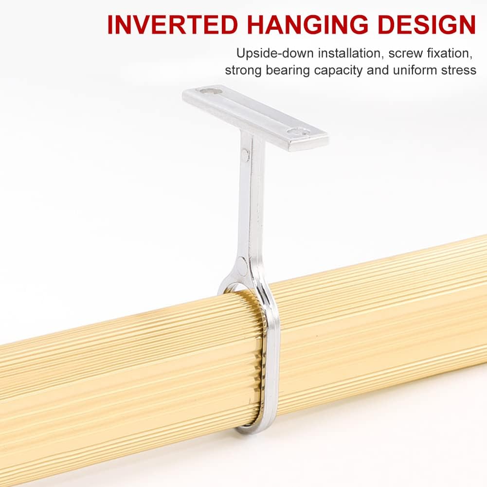 Support Tube Oval pour Dressing et Armoires (2 pièces)