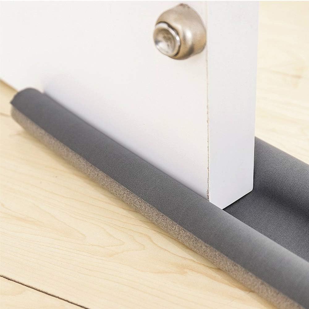 Bas de Porte Double Stop Gris 95cm - Bourrelet Isolation Thermique Acoustique