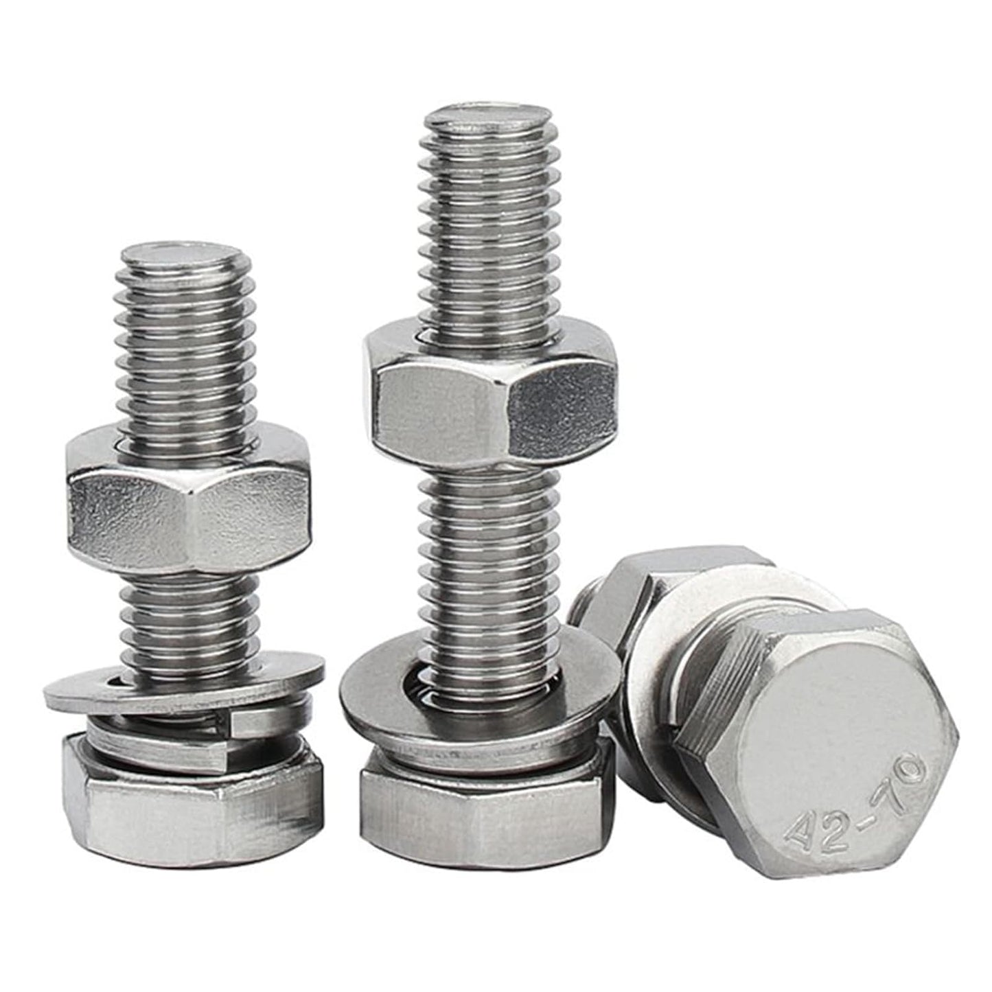 12 Combinaison de boulon, écrou, rondelle plat