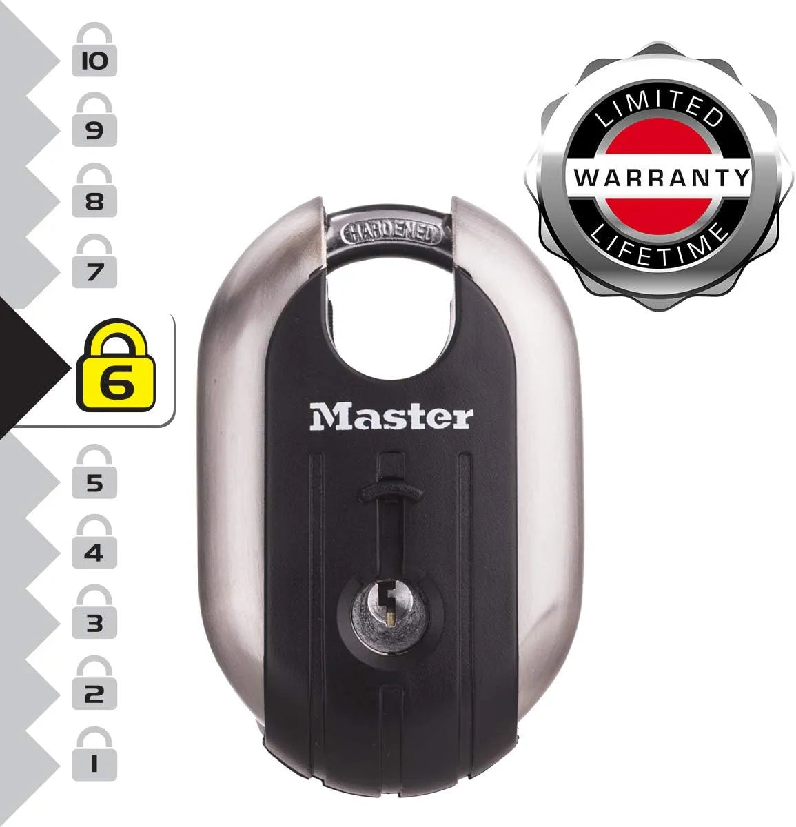 Cadenas Master Lock 189EURD en acier inoxydable - SQES