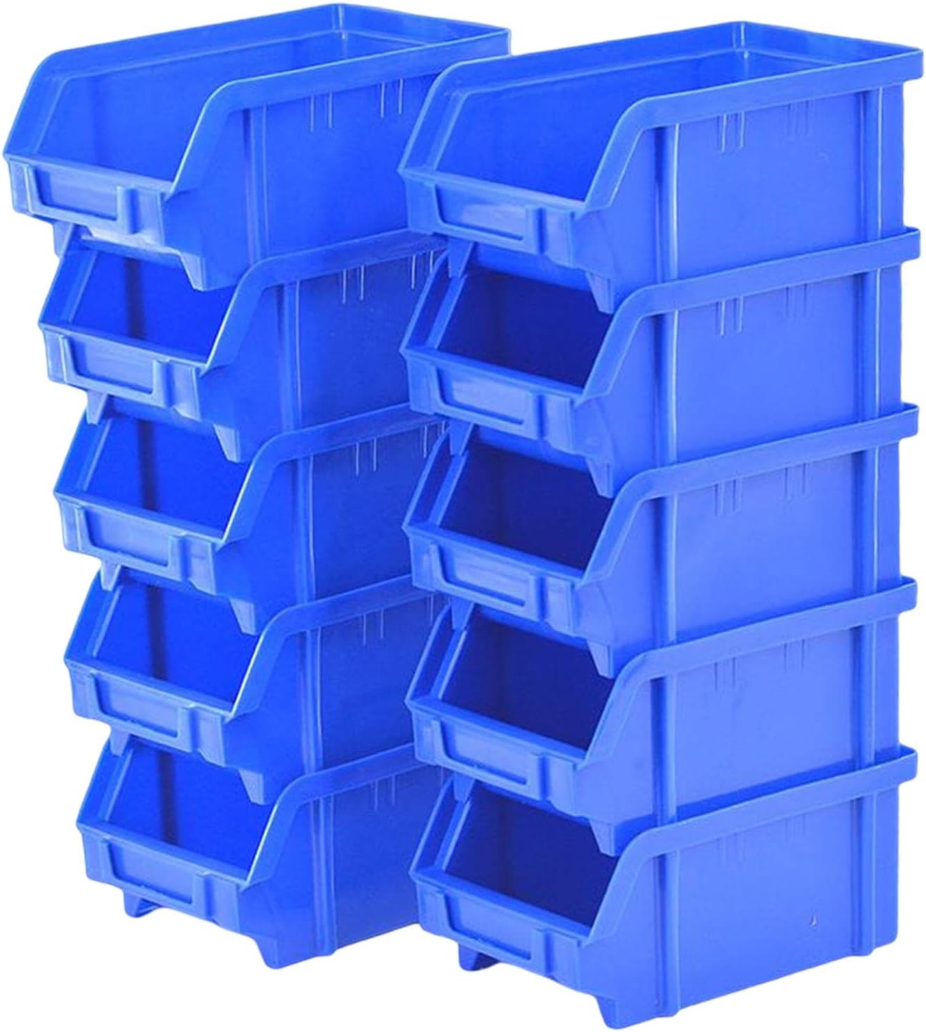 Boitier en plastique pour rangement  500x300x180 bleu - Lot 10pcs