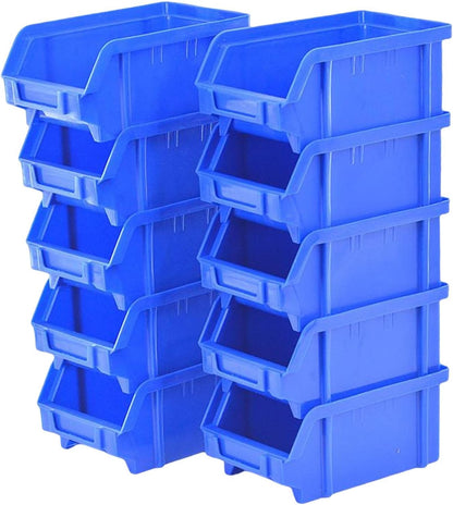 Boitier en plastique pour rangement  500x300x180 bleu - Lot 10pcs