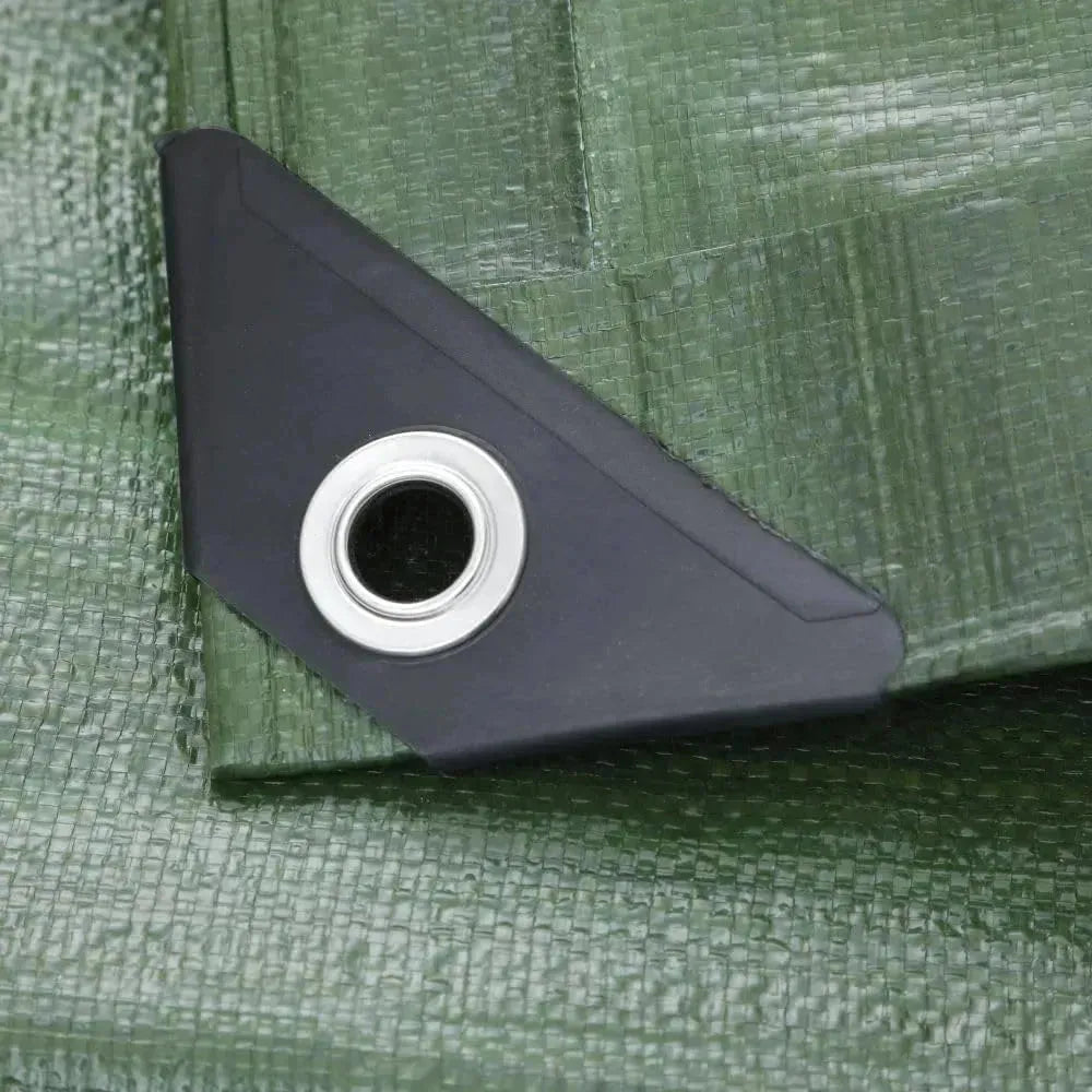 Bache vert de Protection Multiusages 4Mx6M , Imperméable avec Anneau - SQES