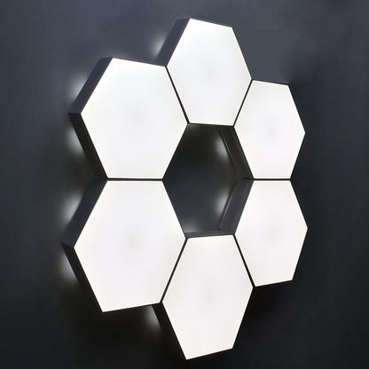 Lot de 6 Lampes LED Hexagonales Murales Modulables avec Télécommande - Éclairage Décoratif Sans Fil