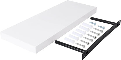 Étagère Murale à fixations invisibles - Tablette flottante BLANC - SQES