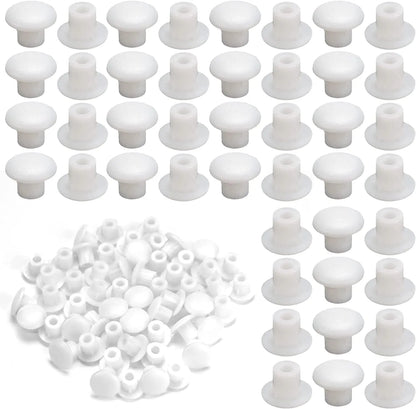 Bouche trou diam 8 mm plastique - capuchons pour trous de perçage - 100pcs - SQES