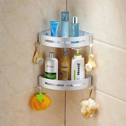 Etagère de Rangement pour salle de bain - 2pcs - Etagère d'angle - SQES