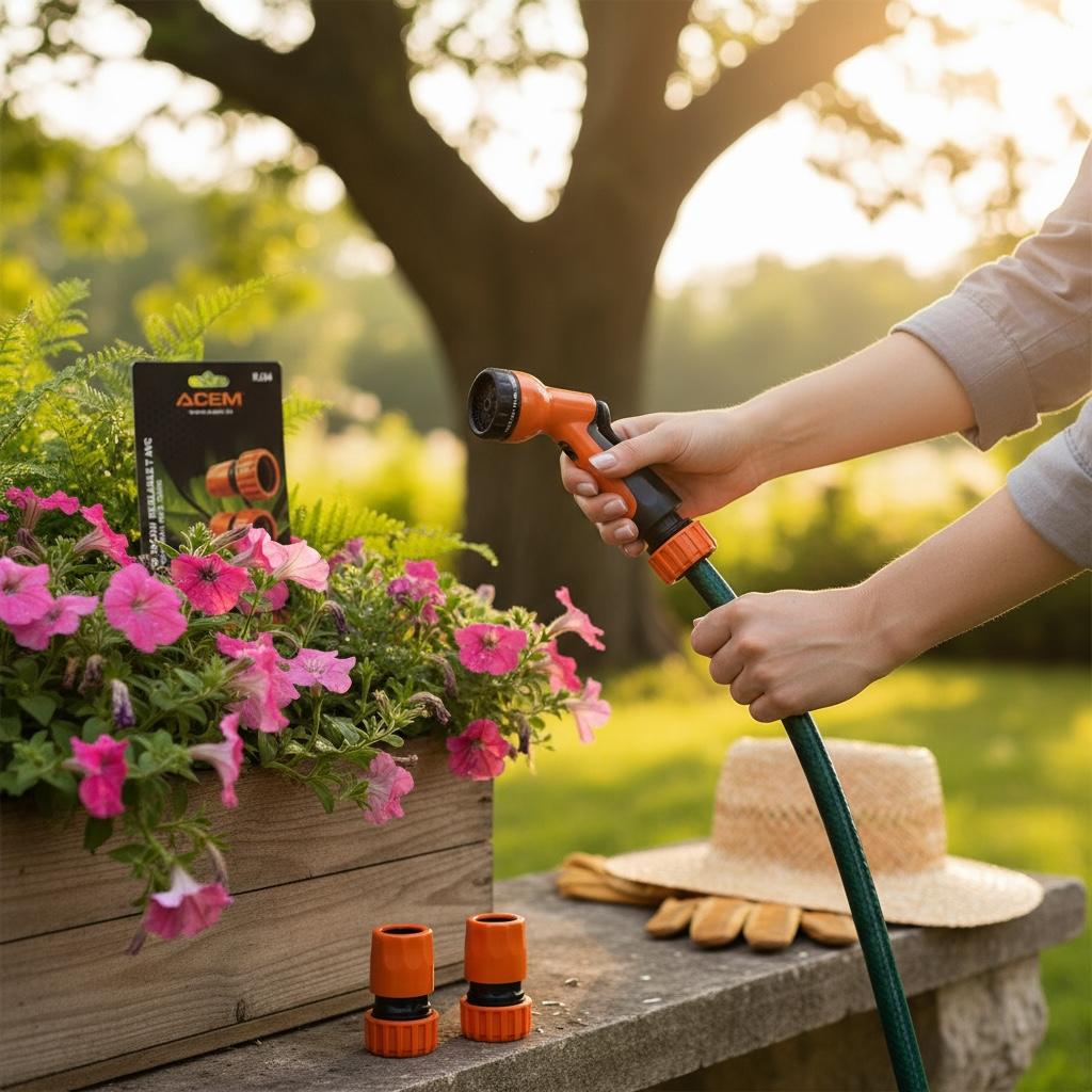 Pistolet d'Arrosage 8 Motifs ACEM - Jet Réglable Multi-Usage pour Jardin