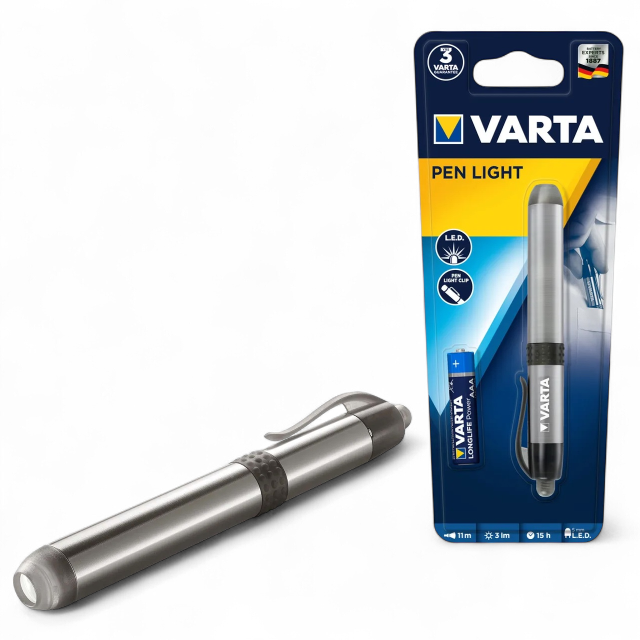 VARTA TORCHE LED PEN LIGHT 11m,13h,3lm - 4008496976034