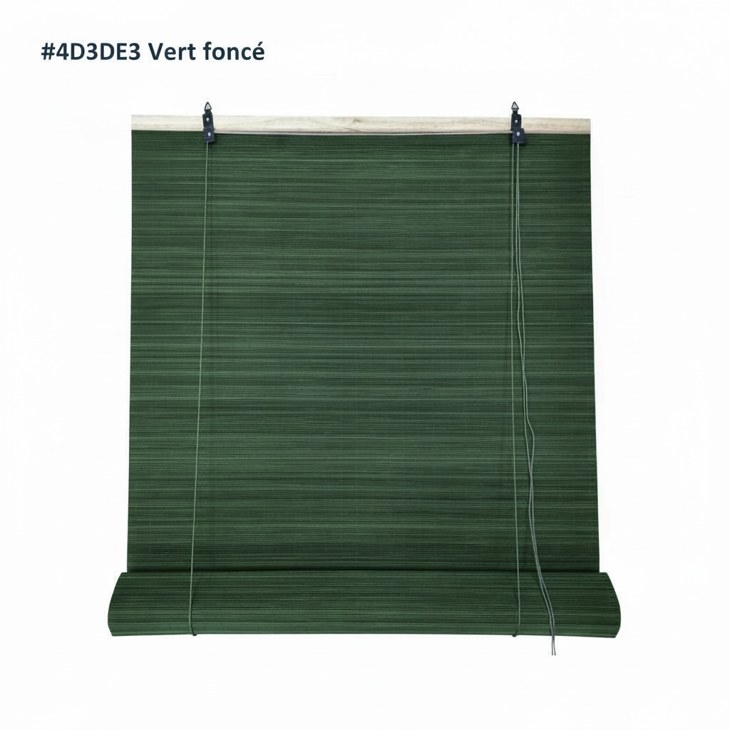 Rideau Roulant PVC vert foncé 140cm x 1,85m