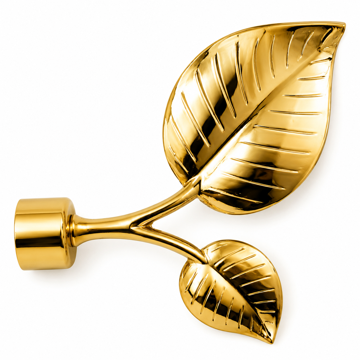 embout design feuilles IRIS DN25 or brillant finition dorée premium, tringle à rideaux – SQES Ariana Menzah 8 Tunisie