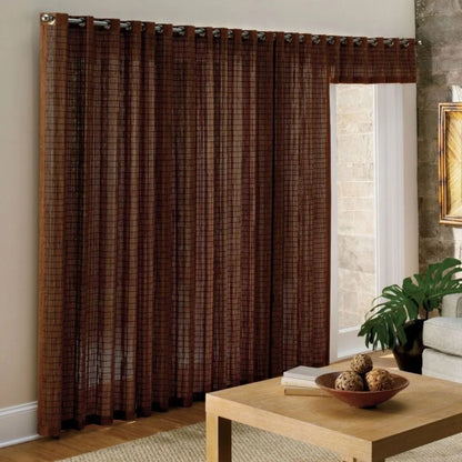 Rideau en Bambou Suspendu - Store de séparation - 120CM X 180CM Marron foncé - SQES