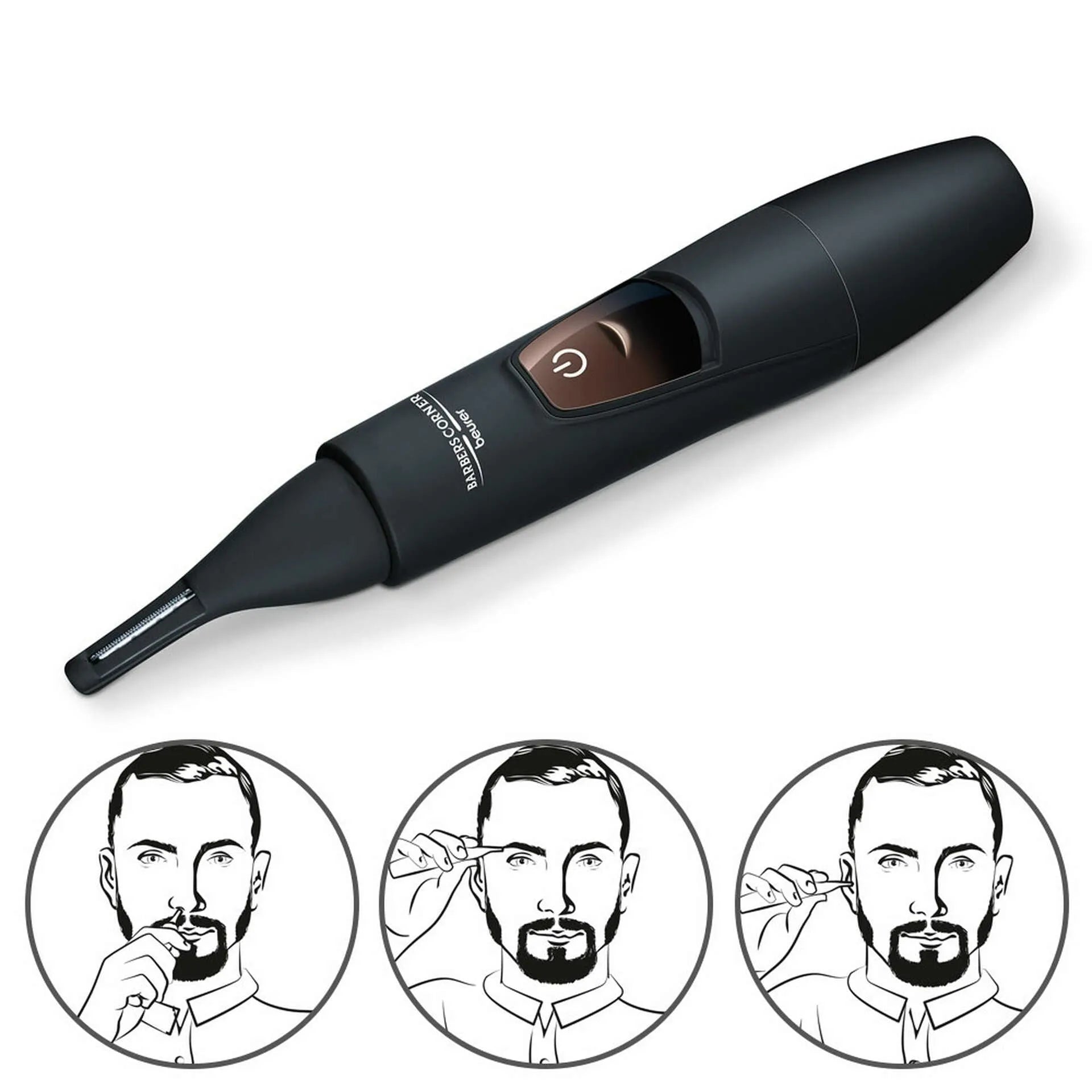 Tondeuse de précision nez & oreille en acier inoxydable - SQES