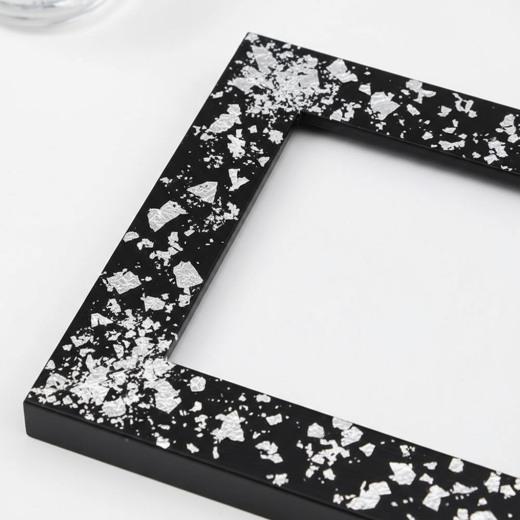 Flocons de Feuilles d'Argent pour Artisanat, Peinture et Décoration Ongles