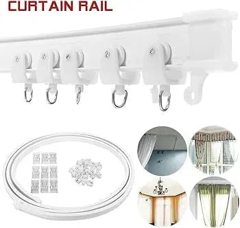 Rail rideau flexible et pliable à fixation plafond - 5m - SQES