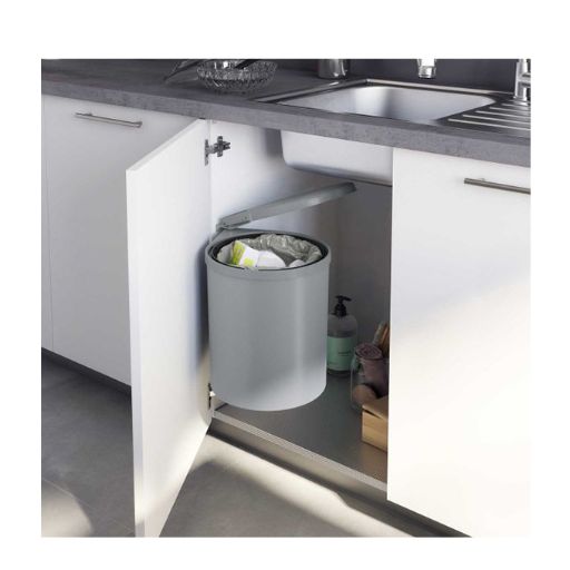 Poubelle encastre - Collecteur Cuisine Art. 270 - 13L Fixation à la Porte