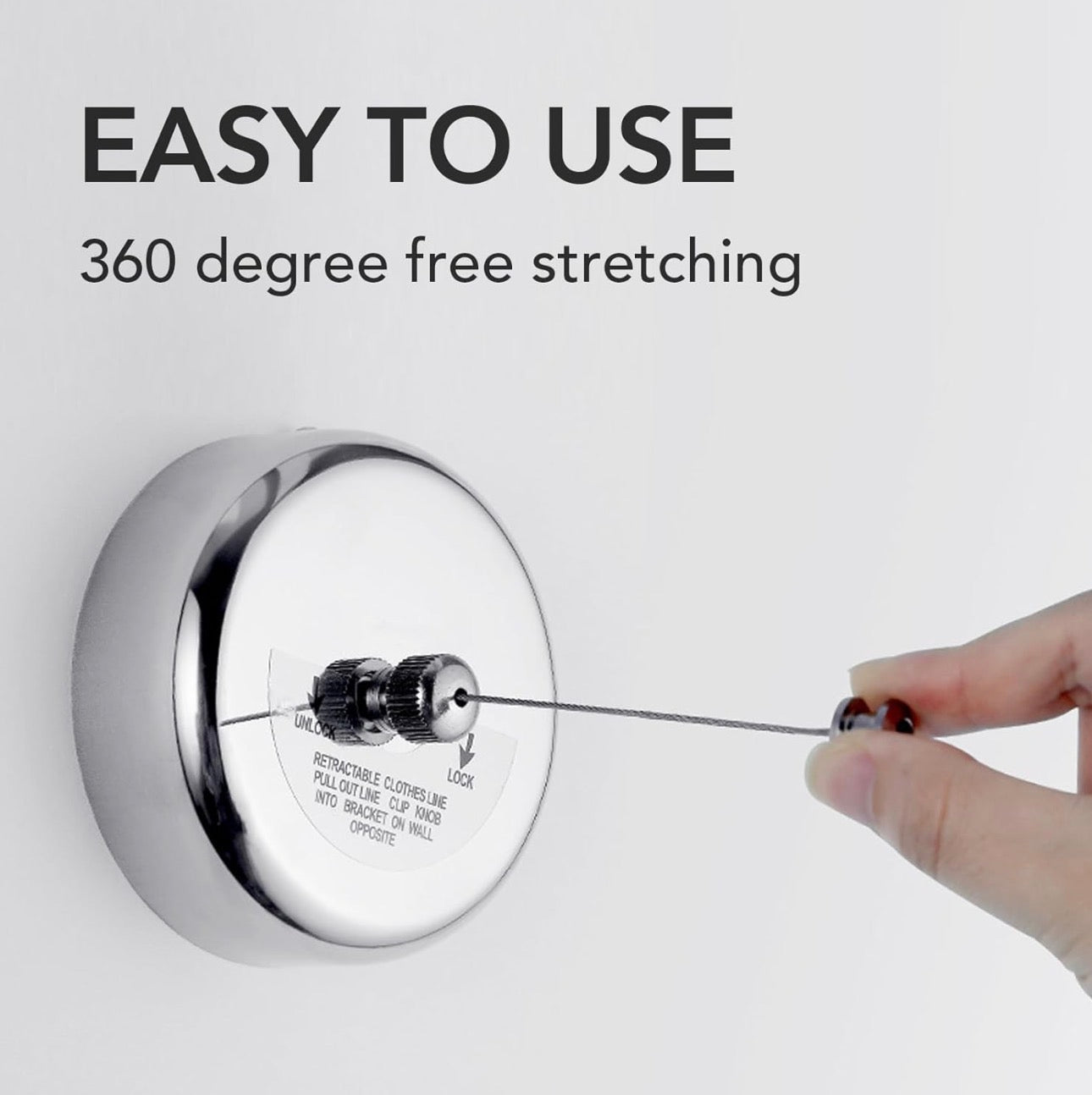 Seche linge retractable pour balcon 3M