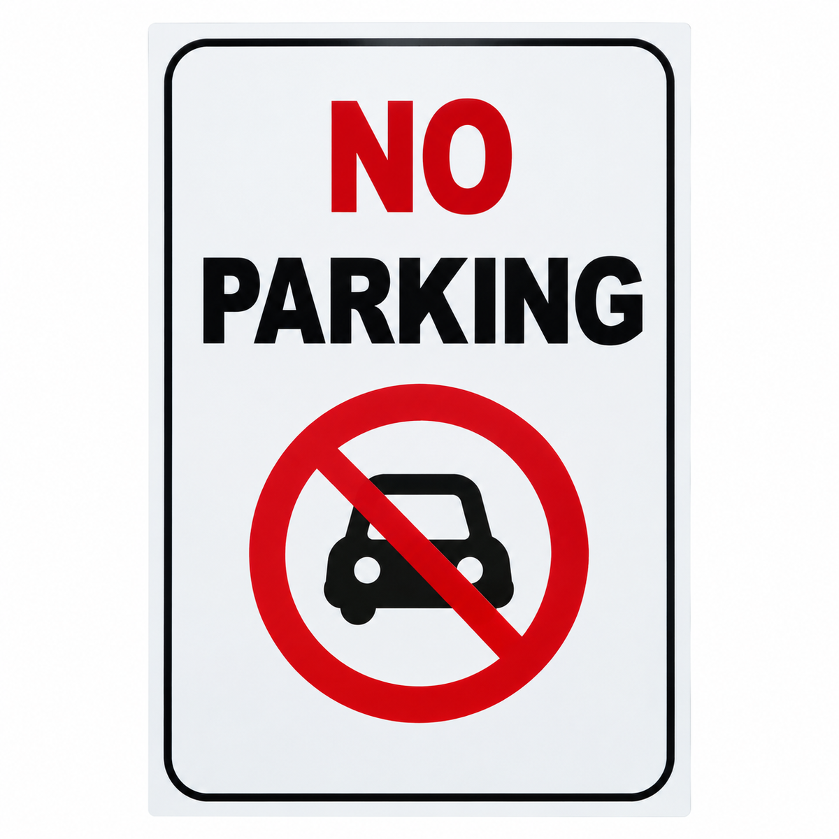 Plaque adhésive NO PARKING – 30 × 20 cm