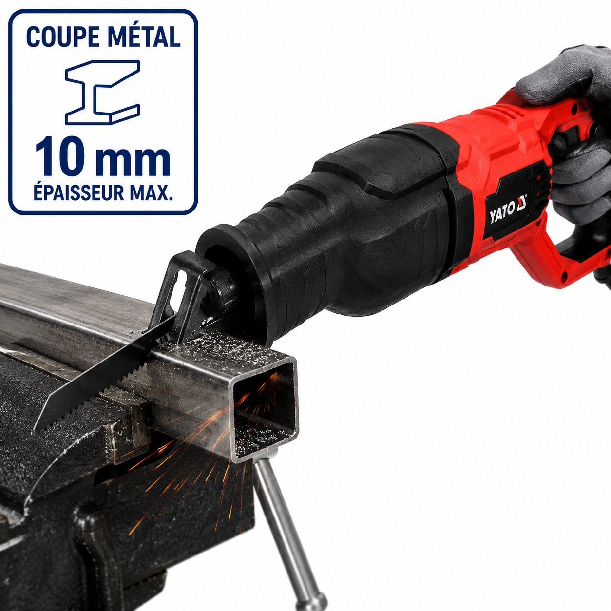 Scie à Sabre Sans Fil YATO 18V – Bois, Métal, Pvc & Viande