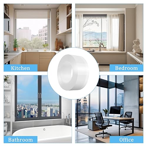 Ruban d'Étanchéité Transparent pour Fenêtre 10m x 5cm