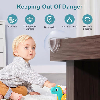Protecteurs d'angle de table 4 pièces transparents sécurité bébé