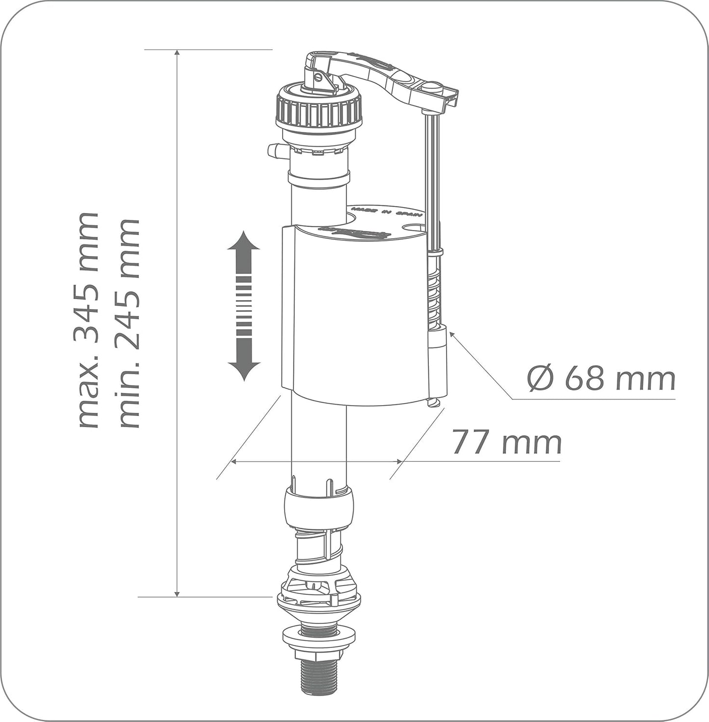Flotteur Chasse d'Eau Bas 206 IDROLS
