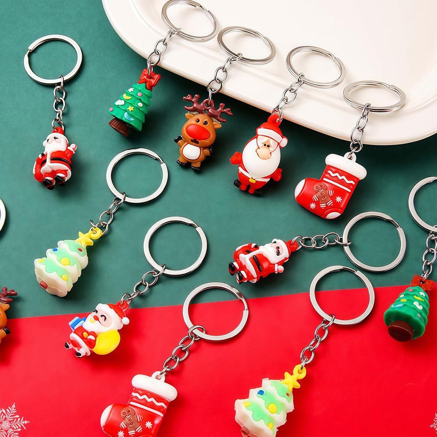 Porte-Clés Anneau - Lot de 20 pièces